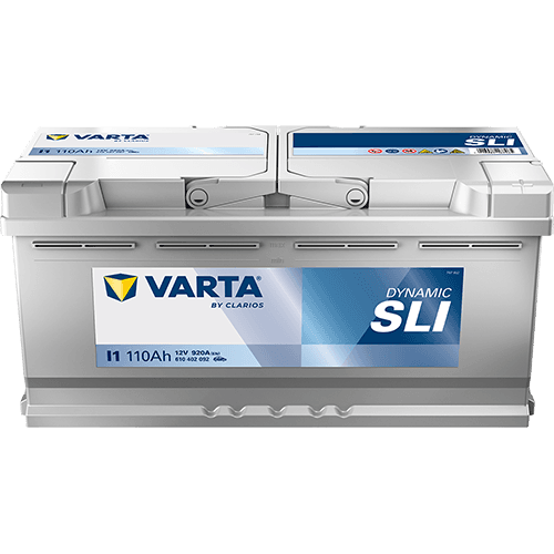 Batterij VARTA 12V 110Ah/920A (EN) Dynamic SLI (R+) 393x175x190 B13 - montageflens 10,5 mm (beginnen)