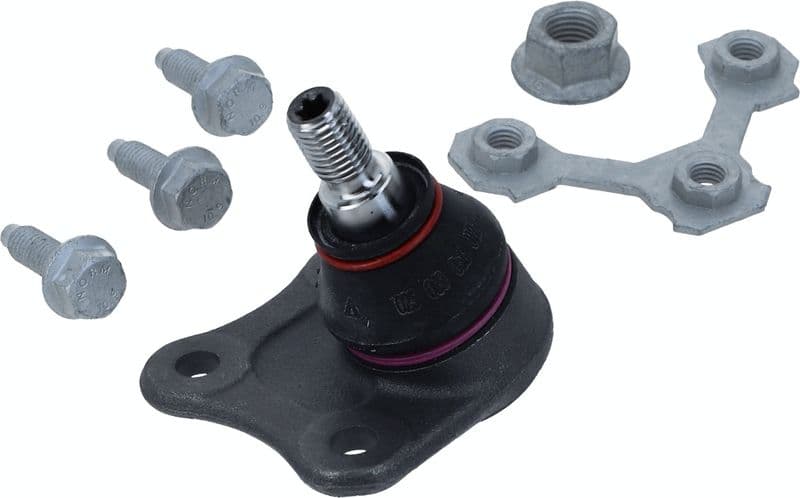 Kogelgewricht van de as Links (bodem voor) (diameter kegel 14,9mm) past: AUDI A3  SEAT LEON, TOLEDO II  SKODA FABIA I, OCTAVIA I  VW BORA, BORA I, GOLF IV, NEW BEETLE, POLO 1.2-3.2 09.96-12.13
