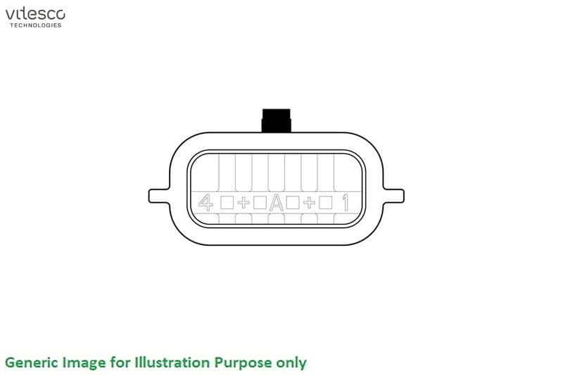 Luchtstroommeter (4 pin, met zegel) past: RENAULT GRAND SCENIC IV, MEGANE IV, SCENIC IV, TALISMAN 1.5D/1.5DH/1.6D 06.15-