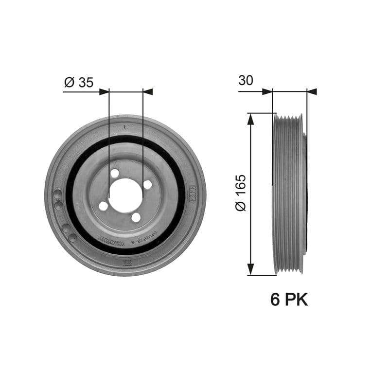 Belt Pulley, crankshaft