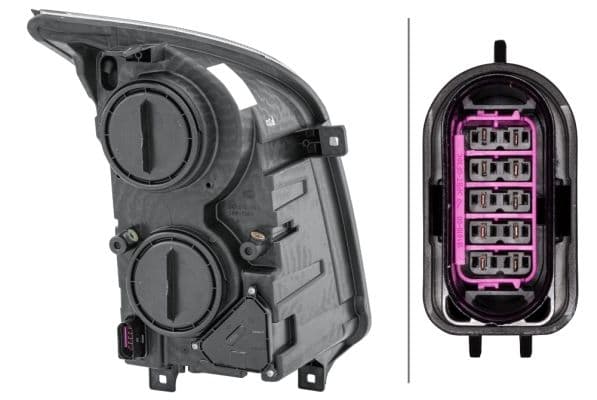 Koplamp Links (H7/H7/P21/PY21W, elektrisch, met motor) past: VW CRAFTER 2E -03.17