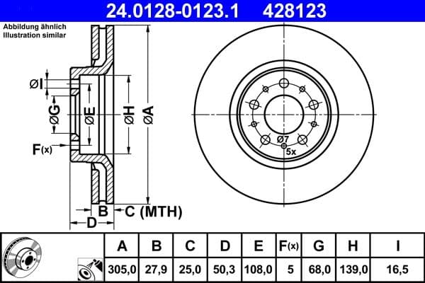 Brake disc Voor Links/Rechts past: VOLVO S60 I, S80 I, V70 I, V70 II, XC70 I 2.0-3.0 12.95-04.10