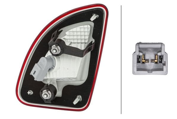 Achterlicht Links (binnen, W16W, achteruitrijlicht) past: RENAULT TWINGO II 11.11-09.14