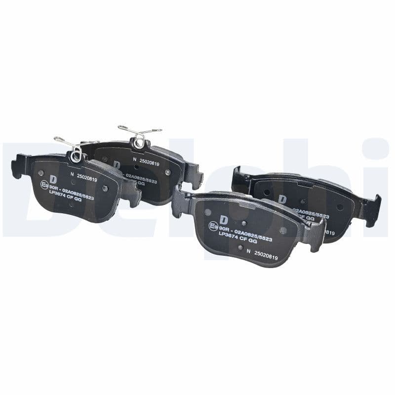 Remblokken set Achter (met een dempingskussen  zonder toevoegingen), past: AUDI A3, A3 ALLSTREET  CUPRA FORMENTOR, LEON, LEON SPORTSTOURER  FORD TOURNEO CONNECT V761 1.0-2.5 07.19-