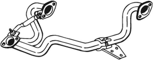 Uitlaatpijp midden past: VW TRANSPORTER T3 2.1 08.84-07.92