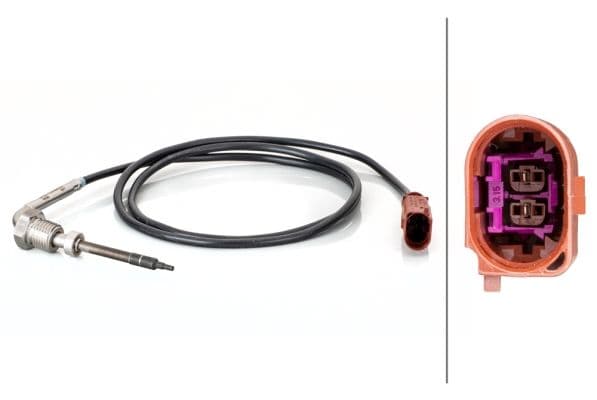 Uitlaatgastemperatuursensor (Vóór DPF) past: AUDI Q7  VW TOUAREG 3.0D 11.04-08.15