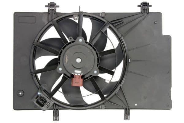 Radiatorventilator (met huisvesting) past: FORD B-MAX, ECOSPORT, FIESTA, FIESTA V, FIESTA VI 1.25-1.6D 04.07-