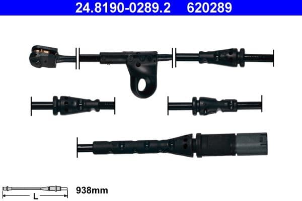 Sensor remblokslijtage Voor past: BMW X5 (E70), X5 (F15, F85), X6 (E71, E72), X6 (F16, F86) 2.0-3.0D 02.07-07.19
