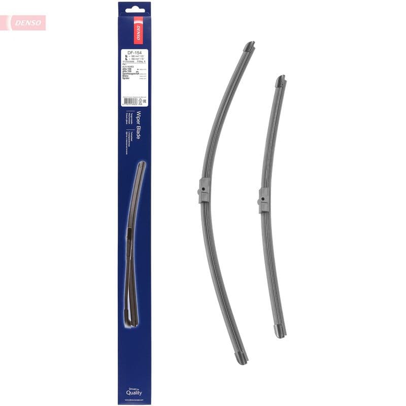 Wisserblad voegloos Voor (2pcs) Flat Blades 580/450mm past: ALFA ROMEO 159, BRERA, SPIDER 06.05-12.12