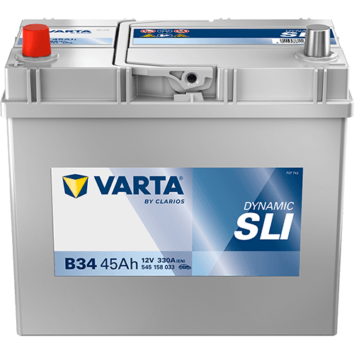 Batterij VARTA 12V 45Ah/330A (EN) Dynamic SLI (L+) 238x129x227 B00 - geen montageflens (beginnen)