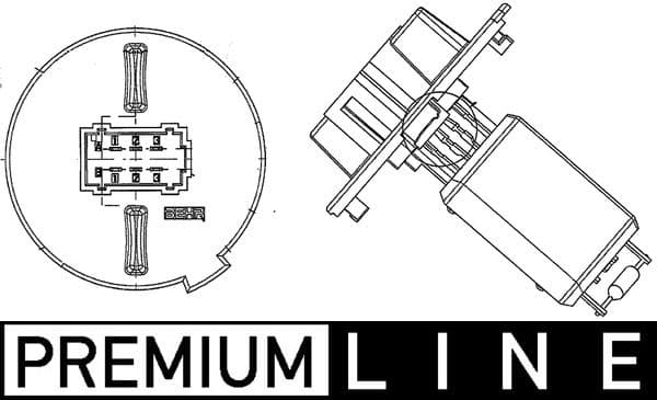 Lucht blazer regelelement (weerstand) past: CITROEN C3 I, C3 II, DS3 1.0-1.6D 02.02-09.16