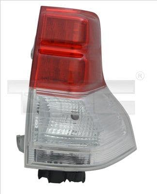 Achterlicht Links (LED, kleur indicator wit, kleur van het glas red) past: TOYOTA LAND CRUISER PRADO J15 08.09-08.13