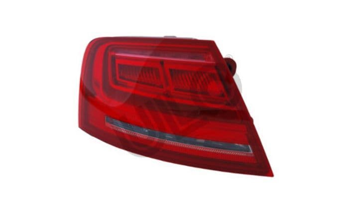 Achterlicht Links (kleur indicator geel, kleur van het glas red) past: MERCEDES A-KLASA W168 Hatchback 07.97-08.04
