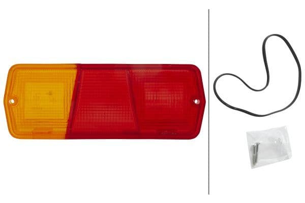 Lampenkap, achter Rechts past: MERCEDES O 309, T2/L, 60, 70, 700, 800 01.68-12.95