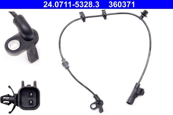 ABS-sensor Achter Links/Rechts past: OPEL ZAFIRA C 1.4-2.0D 10.11-07.19
