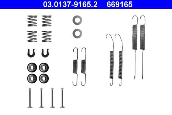 Accessory Kit, brake shoes