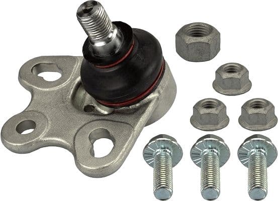 Kogelgewricht van de as Links/Rechts (bodem/buitenkant voor) (diameter kegel 15,4mm, met extra's) past: MERCEDES A (W169), B SPORTS TOURER (W245) 1.5-Electric 09.04-06.12