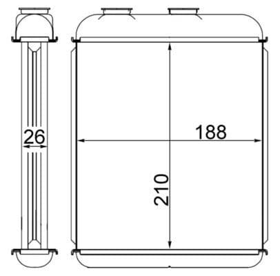 Verwarming past: OPEL ASTRA G, ASTRA G CLASSIC, ASTRA H, ASTRA H CLASSIC, ASTRA H GTC, ZAFIRA A 1.2-2.2D 02.98-