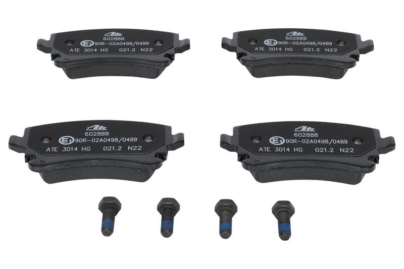 Remblokken set Achter (met remklauw geleidingsbouten), past: AUDI A4 B6, A4 B7, A6 ALLROAD C6, A6 C6  BENTLEY CONTINENTAL 2.0-6.75 08.99-07.18