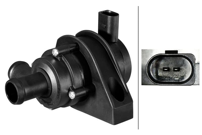 Extra waterpomp (werkingsmodus elektrisch) past: VW CALIFORNIA T5 CAMPER, MULTIVAN T5, TRANSPORTER T5 1.9D-3.2 04.03-08.15