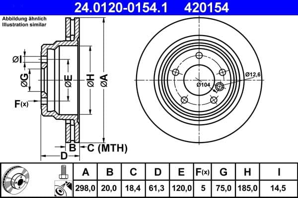 Brake disc Achter Links/Rechts past: BMW 5 (E39) 2.0-4.4 09.95-05.04