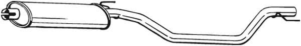 Middendemper uitlaatsysteem past: OPEL SIGNUM, VECTRA C 1.6/1.8 05.03-12.08