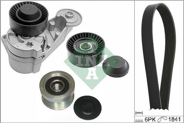 V-snaren set (met rollen) past: VOLVO S60 I, S80 I, S80 II, V70 II, V70 III, XC60 I, XC70 I, XC70 II, XC90 I 2.4D 01.01-12.12