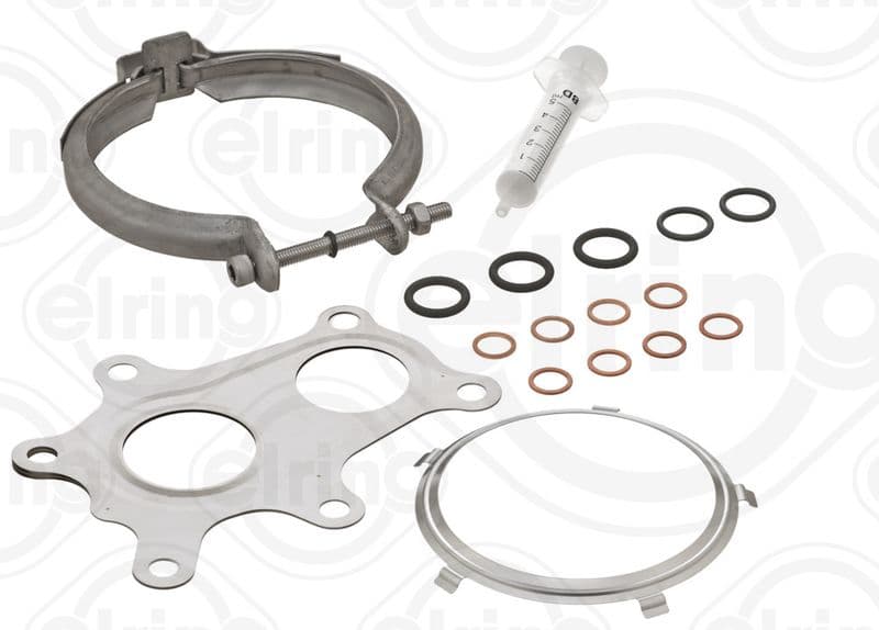 Turbocompressor montageset (met pakkingen) past: JAGUAR E-PACE, F-PACE, XE, XF II, XF SPORTBRAKE  LAND ROVER DEFENDER, DISCOVERY SPORT, DISCOVERY V, RANGE ROVER EVOQUE 2.0D/2.0DH 12.14-