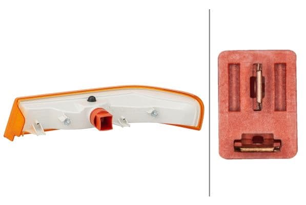 Knipperlicht voor Rechts (P21W, met lampvoet) past: MERCEDES VARIO, VARIO (B667, B670, B668), VARIO (B670), VARIO (B670, B668, B667) 09.96-