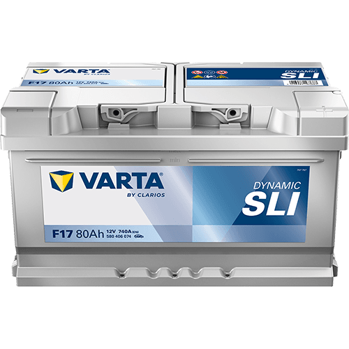 Batterij VARTA 12V 80Ah/740A (EN) Dynamic SLI (R+) 315x175x175 B13 - montageflens 10,5 mm (beginnen)