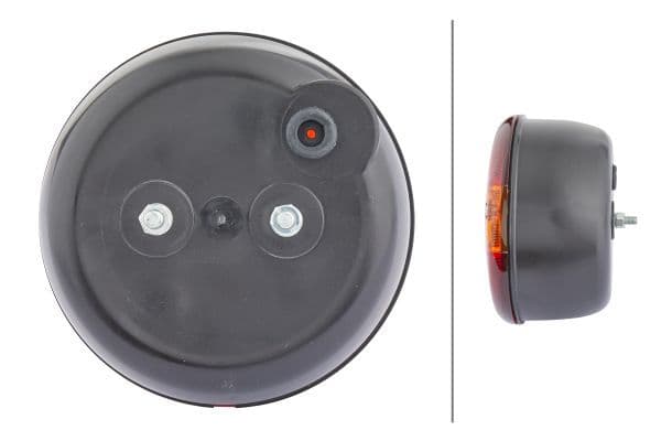 Achterlicht Links/Rechts (P21W/R5W, 12/24V, geel/red, met indicator, met stoplicht, parkeerlicht) past: FENDT 309 VARIO 4WD, 310 VARIO 4WD, 311 VARIO 4WD, 312 VARIO 4WD  MERCEDES LP 608, LPL 608