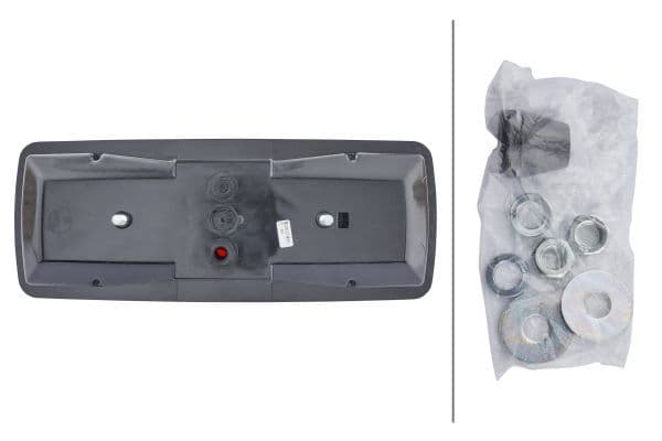 Achterlicht Links (P21W/R10W, 12/24V, met indicator, anti-fog licht, achteruitrijlicht, met stoplicht, parkeerlicht) past: MAN F9 01.83-12.86