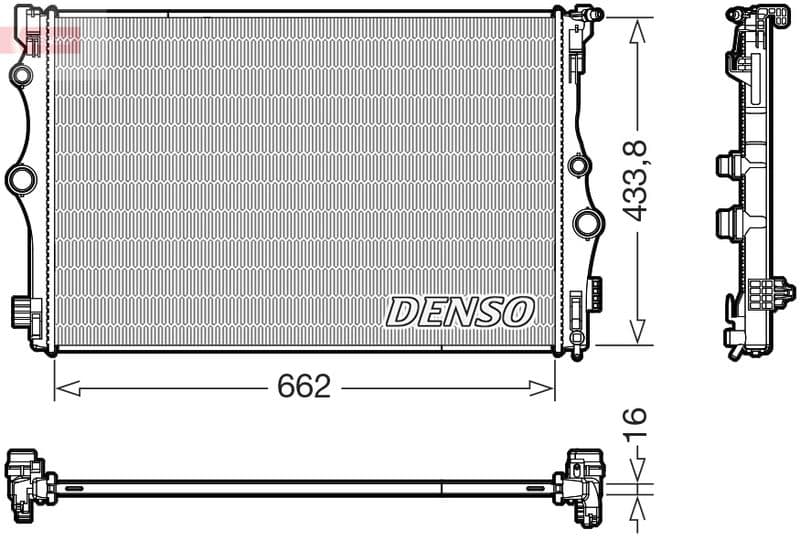 Motorradiator past: MERCEDES A (V177), A (W177), B SPORTS TOURER (W247), CLA (C118), CLA SHOOTING BRAKE (X118), GLA (H247), GLB (X247) 1.3-2.0H 03.18-