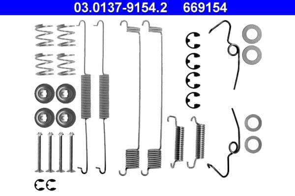Accessory Kit, brake shoes