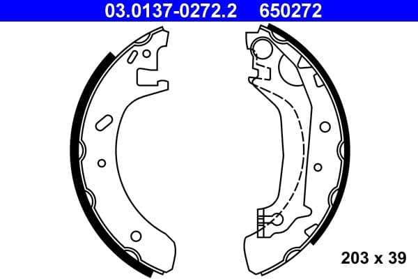 Brake shoe set