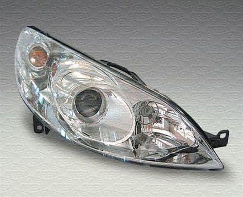 Koplamp Links (D2S/H7/PY21W/W5W, automatisch, met motor, met gloeilamp) past: PEUGEOT 407 03.04-12.11