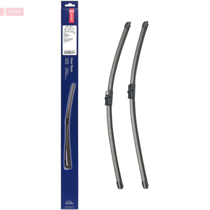 Wisserblad voegloos Voor met spoiler (2pcs) Flat Blades 530mm past: SKODA SUPERB I  VW PASSAT B5.5 10.00-03.08