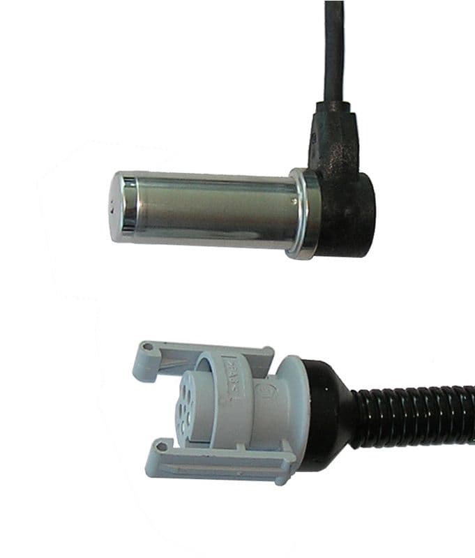 ABS-sensor Achter/Voor Links/Rechts (hoekig, 1960mm, 2pin) past: MAN E2000, F2000, F9, G90, M 2000 L, M 2000 M, M90, NG, NL, NM, R, SD, SL II, SÜ, ÜL