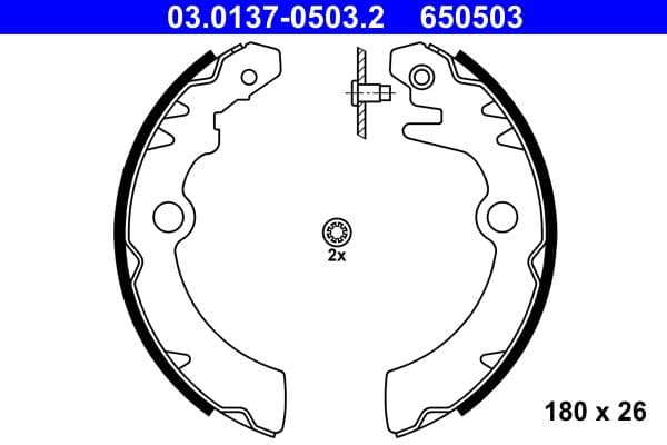 Brake shoe set