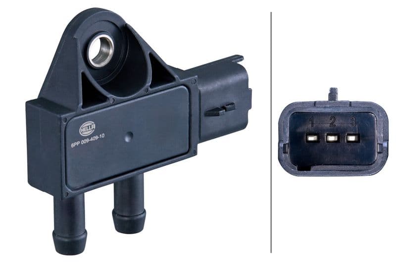 Uitlaatgassen druksensor (aantal pinnen: 3) past: DS DS 3, DS 4, DS 5  CITROEN BERLINGO, BERLINGO MULTISPACE, C2, C3 I, C3 II, C3 PICASSO, C4, C4 AIRCROSS, C4 CACTUS 1.4D-3.0D 02.00-