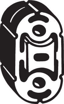 Uitlaatsysteem hanger past: CHRYSLER VOYAGER III, VOYAGER IV  DODGE CARAVAN 2.0-3.8 01.95-12.08