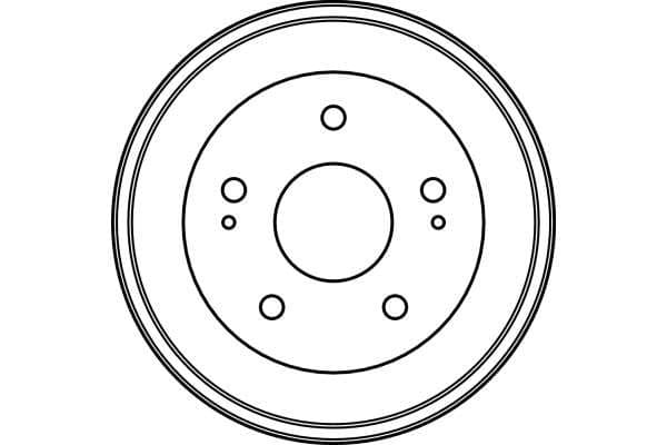 Brake drum Achter past: HONDA HR-V 1.6 03.99-