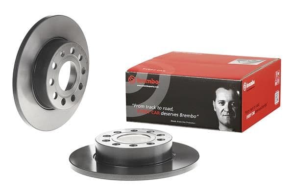 Brake disc Achter Links/Rechts past: AUDI A3  SEAT ALTEA, ALTEA XL, TOLEDO III  SKODA OCTAVIA I, OCTAVIA II, OCTAVIA III, SUPERB II  VW CADDY III, GOLF PLUS V, GOLF V, GOLF VI 1.2-3.6 09.00-10.20