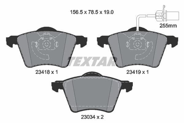 Remblokken set Voor , past: FORD GALAXY I, GALAXY MK I  SEAT ALHAMBRA  VW SHARAN 1.9D-2.3 03.95-03.10