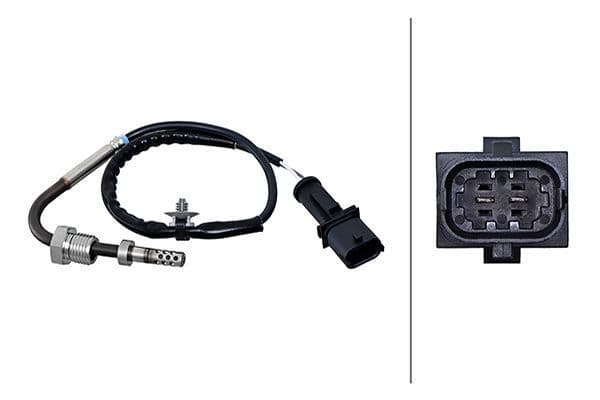 Uitlaatgastemperatuursensor (Na katalysator) past: CHEVROLET CRUZE  OPEL ASTRA J, ASTRA J GTC, CORSA D, MERIVA B 1.7D 09.09-