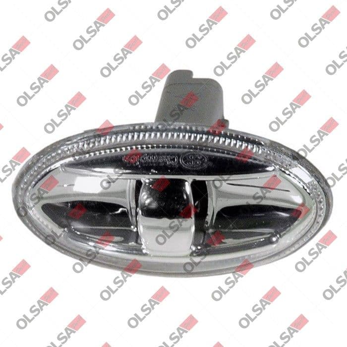 Controlelampje, zijkant Links/Rechts (wit) past: CITROEN BERLINGO II, C1, C1 II, C2, C3 I, C3 PICASSO, C3 PLURIEL, C4 CACTUS, C5 I, C5 II, C6, C-CROSSER, C-ELYSEE, JUMPY II, JUMPY III 04.97-