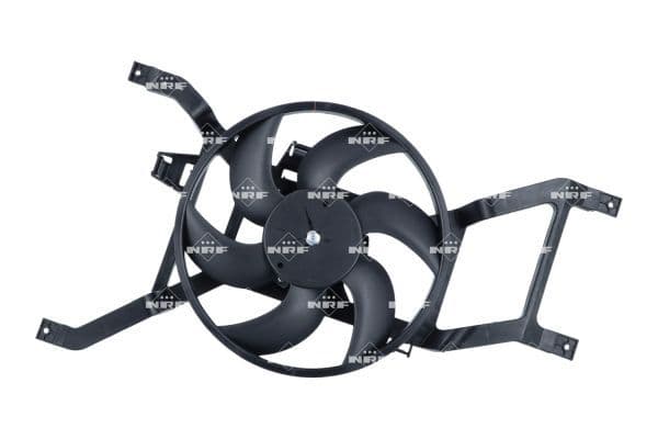 Radiatorventilator (met huisvesting) past: DACIA LOGAN, LOGAN EXPRESS, LOGAN MCV, SANDERO  RENAULT LOGAN EXPRESS, LOGAN I, SANDERO/STEPWAY I 1.0ALK-1.6LPG 08.04-