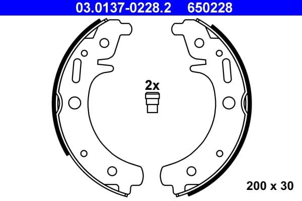 Remschoen past: TRABANT 1.1, 1.1 TRAMP, 1.1 UNIVERSAL, P 601, P 601 TRAMP, P 601 UNIVERSAL 0.6/1.1 01.66-12.91