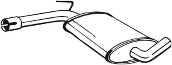 Middendemper uitlaatsysteem past: VW PASSAT B3/B4 1.6/1.8/1.9D 04.88-05.97