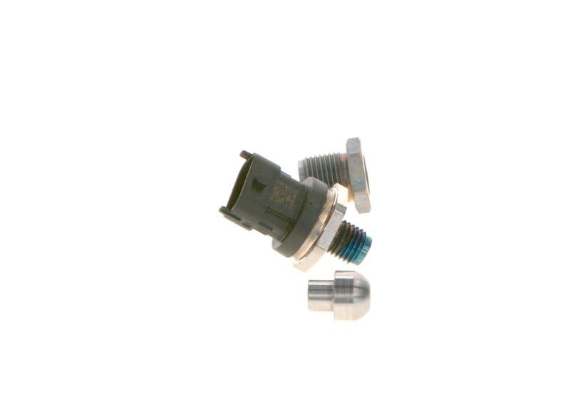 Druksensor op rail (met bevestigingskit) past: IVECO DAILY III  RVI MASCOTT, KERAX, MIDLUM, PREMIUM  ALFA ROMEO 145, 146, 147, 156, 166  FIAT BRAVA, BRAVO I, DOBLO, MAREA 1.9D-6.2D 09.96-